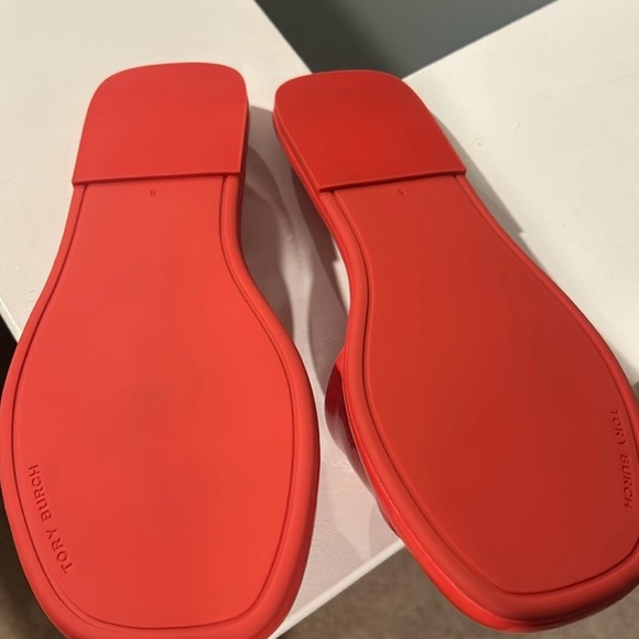 Tory Burch Red Slide Sandals - Picture 3 of 6